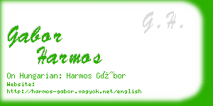 gabor harmos business card
